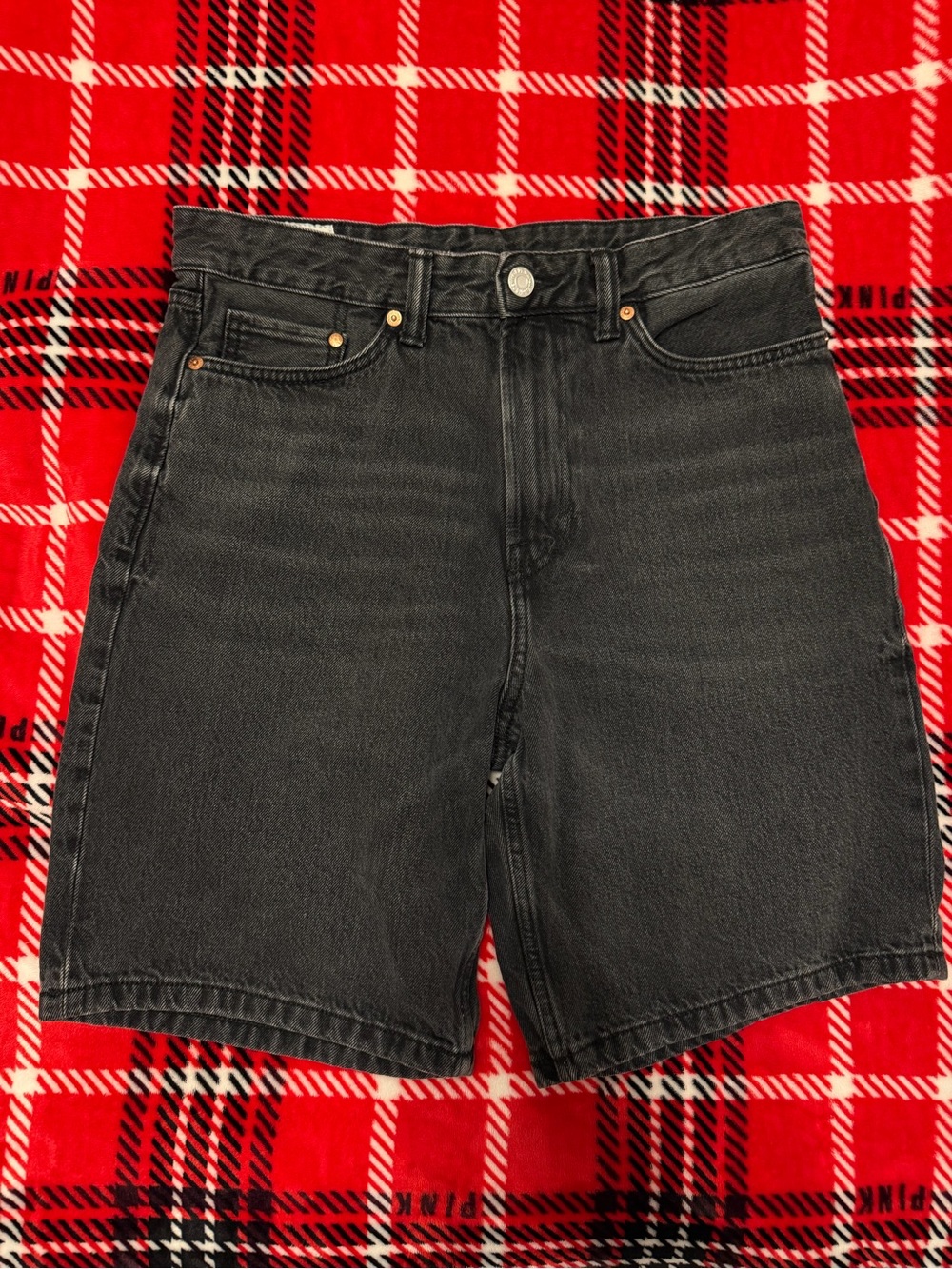 H&M Black Denim Men's Shorts